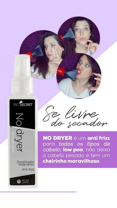 No Dryer - Sem secador e livre de frizz - 120ml - Grupo MHPRO Cosméticos 