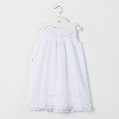 VESTIDO PLUMETI CUELLO VOLADO BRODERIE - comprar online