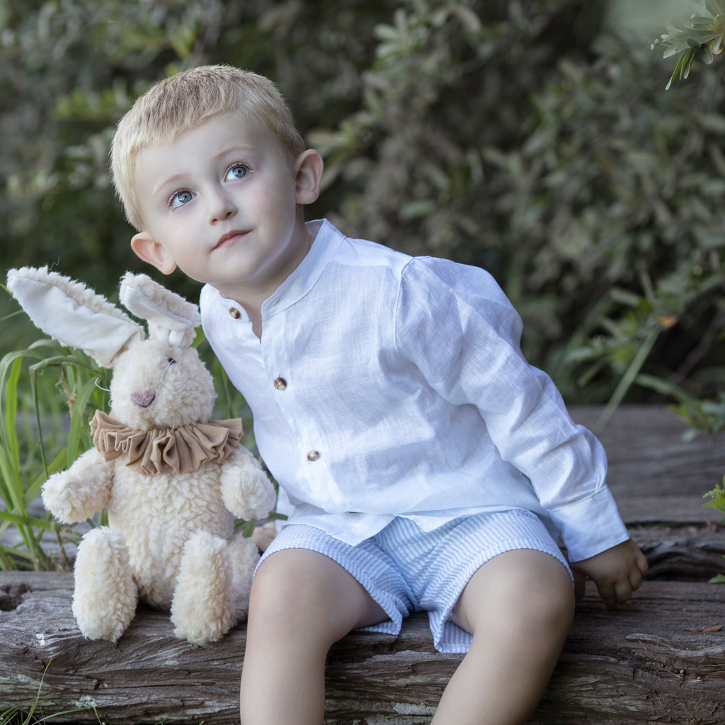 CAMISA M LARGA LINO Petit Enfant Ropa de bebes
