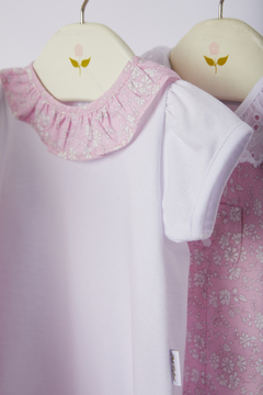 BODY M/CORTA MARGARITA ROSA - Petit Enfant Ropa de bebes