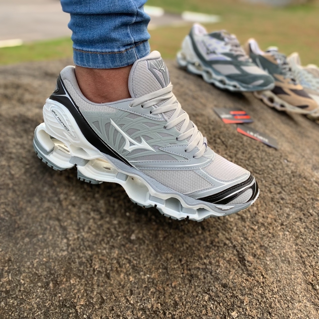 Mizuno Wave Prophecy LS Cinza com Branco