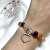 Pulsera Corazon Naranja