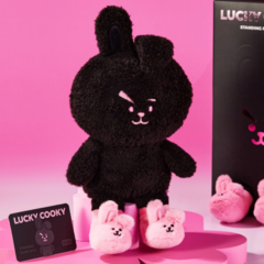 BT21 - Lucky COOKY [STANDING PLUSH DOLL] Black Edition