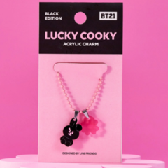 BT21 - Lucky COOKY [ACRYLIC CHARM] Black Edition