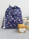 Bolsa Impermeável Simples - Floral Marinho