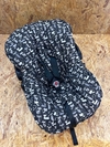 Capa Universal Para Bebê Conforto - Gatinho Preto e Cinza
