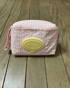 Porta Fralda Portátil - Espinha de Peixe Rosa - comprar online