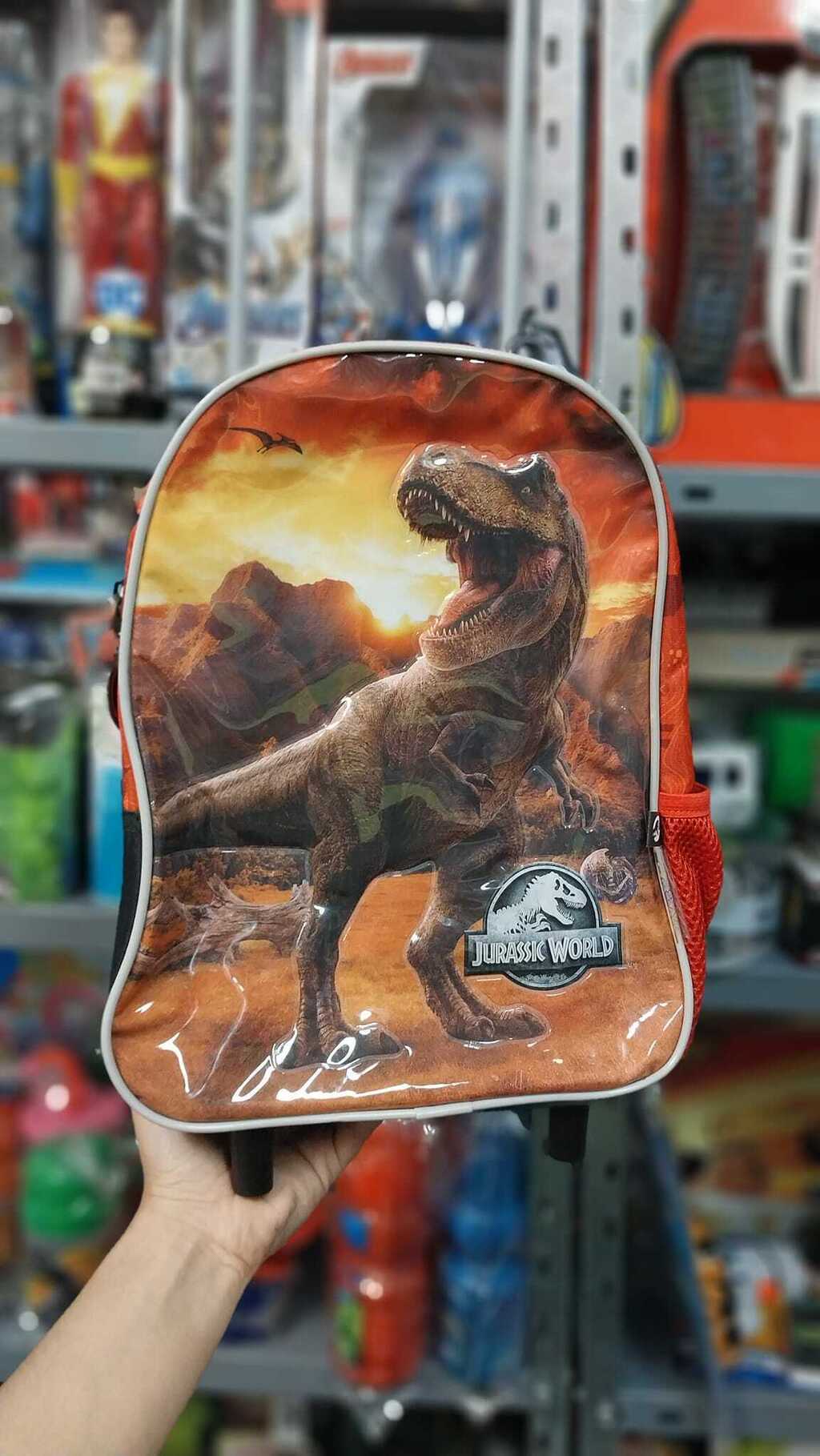 Mochila Carrito 12 Jurassic World Importada 3D Wabro