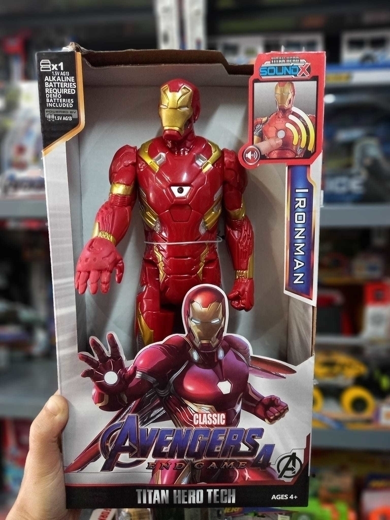Muneco Iron man Articulado 30 cm Con sonidos y luz