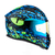 Casco Speed Edición Limitada SAURON Azul Verde Fluo - tienda online