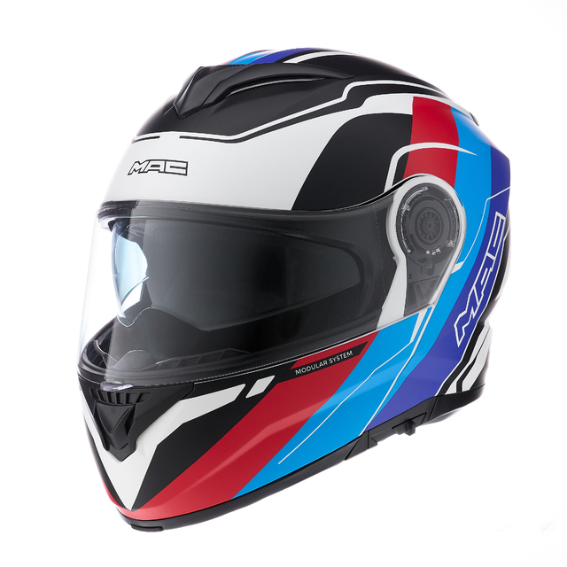 Casco Rock Floyd Mate Blanco Azul
