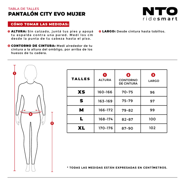 Pantal n City Evo Mujer