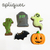 Kit Cortadores Casinha Halloween + Apliques - Gourmella -  cortadores de biscoitos