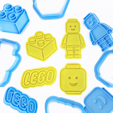 Cortadores + Carimbos - Kit Lego - Comprar em Gourmella
