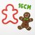 Cortador Boneco Gingerbread 16cm