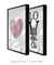 Conjunto 2 Quadros Decorativos Poster Coração Geométrico Rosé + Love na internet