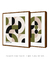 Conjunto 2 Quadros Geometric Arts Tons de Verde