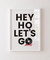 Quadro Decorativo Poster Hey Ho Let's Go Home - Frase, Música, Banda, Rock, Ramones - comprar online