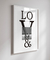 Quadro Decorativo Poster Amor Palavra Love - Namorados, Casal, Mãos Dadas - comprar online