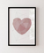 Quadro Decorativo Amor Coração Geométrico Rosé - DePoster Content Décor | Loja Online de Quadros Decorativos