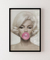 Quadro Decorativo Poster Marilyn Monroe - Bola, Chiclete, Rosa - DePoster Content Décor | Loja Online de Quadros Decorativos