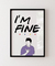 Quadro Decorativo Poster Frase I'm Fine Ross Série Friends na internet