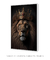 Quadro Decorativo Leão Com Coroa Rubi - loja online