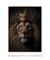 Quadro Decorativo Leão Com Coroa Rubi - comprar online