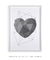 Quadro Decorativo Poster Amor Coração Geométrico Cinza - DePoster Content Décor | Loja Online de Quadros Decorativos