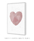 Quadro Decorativo Poster Amor Coração Geométrico Rosé - Love, 3D, Minimalista - DePoster Content Décor | Loja Online de Quadros Decorativos