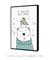 Quadro Decorativo Poster Asas aos Sonhos - Urso, Pássaro, Infantil - DePoster Content Décor | Loja Online de Quadros Decorativos