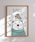 Quadro Decorativo Poster Asas aos Sonhos - Urso, Pássaro, Infantil na internet
