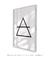 Quadro Decorativo Poster Elemento Ar - Preto e Branco, Geométrico, Minimalista na internet