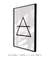 Imagem do Quadro Decorativo Poster Elemento Ar - Preto e Branco, Geométrico, Minimalista