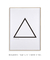 Imagem do Quadro Decorativo Poster Elemento Fogo - Preto e Branco, Geométrico, Minimalista