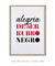 Quadro Decorativo Poster Flamengo: Alegria de Ser Rubro-Negro