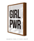 Quadro Decorativo Poster Frase GRL PWR - Girl Power - loja online