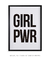 Quadro Decorativo Poster Frase GRL PWR - Girl Power - DePoster Content Décor | Loja Online de Quadros Decorativos