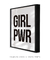 Quadro Decorativo Poster Frase GRL PWR - Girl Power - loja online