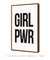 Quadro Decorativo Poster Frase GRL PWR - Girl Power - comprar online