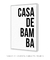 Imagem do Quadro Decorativo Poster Frase Música Casa de Bamba - Samba, Carnaval