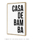 Quadro Decorativo Poster Frase Música Casa de Bamba - Samba, Carnaval