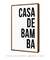 Quadro Decorativo Poster Frase Música Casa de Bamba - Samba, Carnaval - comprar online