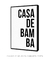 Quadro Decorativo Poster Frase Música Casa de Bamba - Samba, Carnaval na internet