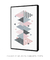 Quadro Decorativo Poster Geométrico Escandinavo - Abstrato, Triângulos, Minimalista