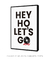 Quadro Decorativo Poster Hey Ho Let's Go Home - Frase, Música, Banda, Rock, Ramones na internet