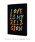 Quadro Decorativo Poster Love Is My Religion Colorido - Frase, Música, Amor - DePoster Content Décor | Loja Online de Quadros Decorativos