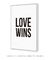 Imagem do Quadro Decorativo Poster Love Wins - Frase, Amor, Love, Minimalista