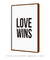 Quadro Decorativo Poster Love Wins - Frase, Amor, Love, Minimalista - comprar online