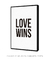 Quadro Decorativo Poster Love Wins - Frase, Amor, Love, Minimalista na internet